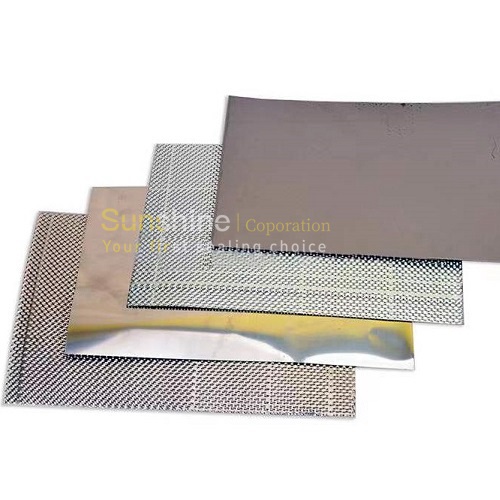 Feuille de graphite flexible renforcée avec une feuille plate SS 316L