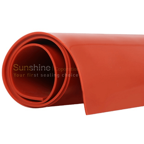 Commercial Grade Rouge Silicone Rubber Gasket Sheets