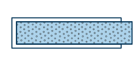 Type carré usiné joint d'enveloppe de PTFE